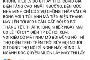 Lý giải nguyên nhân hoá đơn tiền điện tháng 4 tăng mạnh so với trước