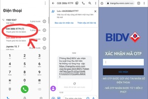 Nghe một cú điện thoại của nhân viên BIDV rởm, mất luôn 108 triệu đồng