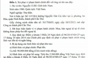 Người dân sốc toàn tập khi hay tin đổi USD bị phạt 90 triệu đồng