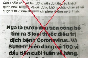 Người phụ nữ Hà Nội "nhận đặt hàng thuốc trị virus corona"