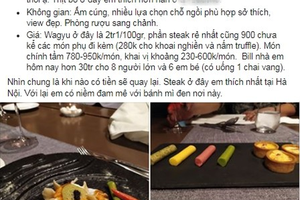 Những bữa tiệc gia đình "bill" hàng chục triệu đồng, khách vẫn vui vẻ thanh toán