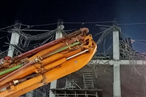 Sập trần bê tông công trình tại Công ty Toyota Bắc Giang