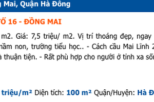 Sau chục năm Hà Đông lên quận: Giá đất nhiều nơi vẫn rẻ bèo, dân buôn ngậm đắng