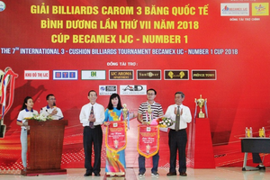 Khởi tranh giải Billiards Carom 3 băng quốc tế Bình Dương cúp Becamex IJC