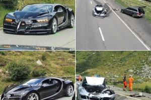 Tai nạn thiệt hại hơn 4 triệu USD vì tài xế siêu xe Bugatti "mất kiên nhẫn"