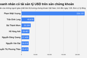 Thêm một đại gia Việt sở hữu tài sản tỷ USD trên sàn chứng khoán