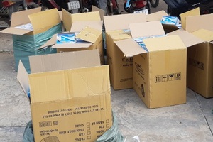 Thu giữ hơn 20.000 khẩu trang tái chế chuẩn bị đưa ra thị trường