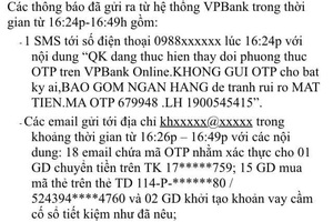 Tò mò đăng nhập trang web và hơn 460 triệu đồng bị “ngân hàng" giả mạo VPBank lừa đảo