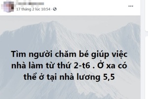 Trông trẻ nghỉ học vì Covid-19, giá dịch vụ cả triệu đồng mỗi ngày