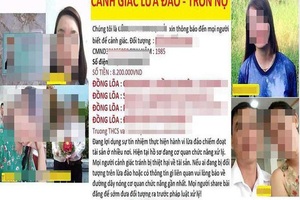 Vay 5 triệu đồng trả 100 triệu đồng chưa hết, bạn gái cũng bị lôi ra tung lên mạng