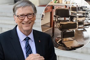 Gây "sốc" vụ đi mua khoai tây chiên, tỷ phú Bill Gates lại gây chú ý khi cắt tóc vẫn xếp hàng