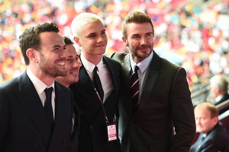 David Beckham đẹp trai nổi bật khi đi xem Euro 2020