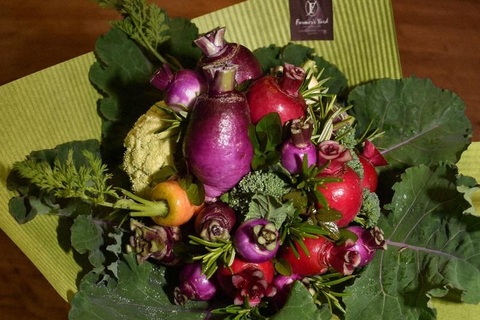 Những bó hoa rau đầy màu sắc của nông dân miền Tây Nhật Bản