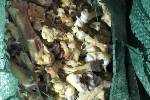 Người đàn ông thu gom, vận chuyển trái phép nhiều tấn xương chân gà