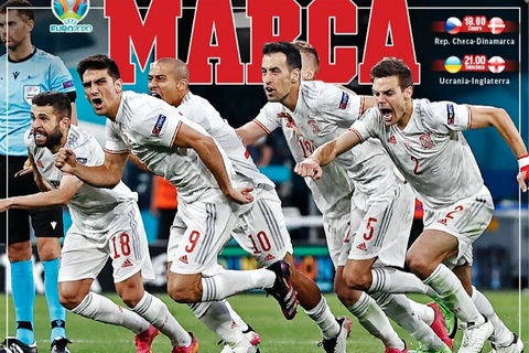 Báo giới Tây Ban Nha phấn khích khi đội nhà vào bán kết Euro 2020