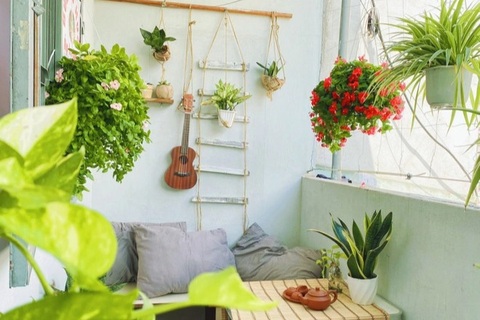 Thay áo mới cho ban công bằng những cách đơn giản để đón đông về