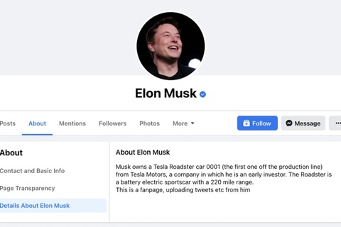 Facebook mắc lỗi ngớ ngẩn, cấp tích xanh cho tài khoản giả mạo Elon Musk