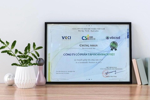 BV Group năm thứ ba liên tiếp được vinh danh trong Top 100 doanh nghiệp bền vững