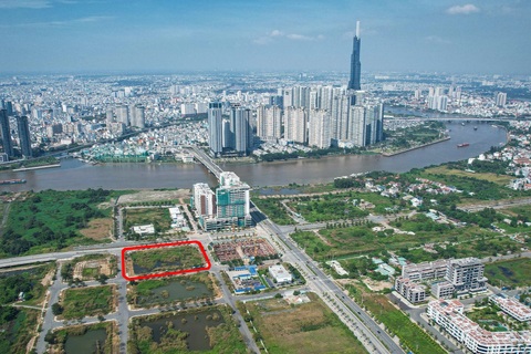 Cận cảnh lô đất vàng ở Thủ Thiêm được bán đấu giá hơn 2,4 tỷ đồng/m2