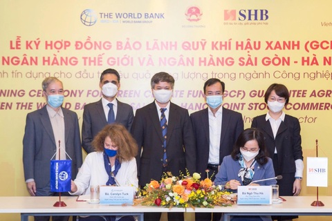 SHB và World Bank ký hợp đồng bảo lãnh Quỹ Khí hậu Xanh