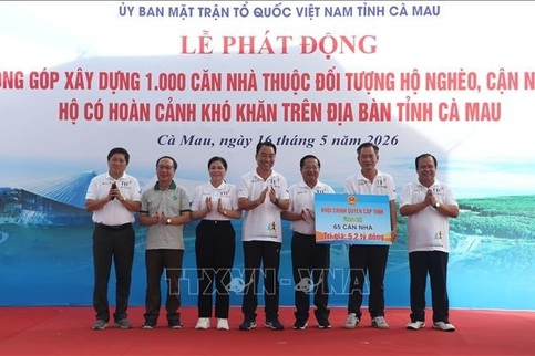 Ca Mau builds 1,000 homes for poor households
