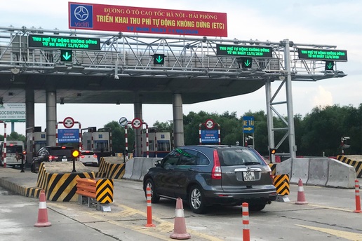 Xe chưa dán thẻ ETC vào cao tốc Hà Nội - Hải Phòng bị áp mức phạt nào?
