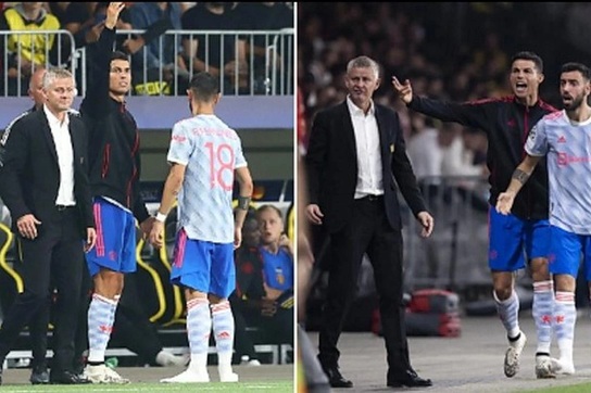 C.Ronaldo ra đường piste chỉ đạo cầu thủ Man Utd như… HLV trưởng